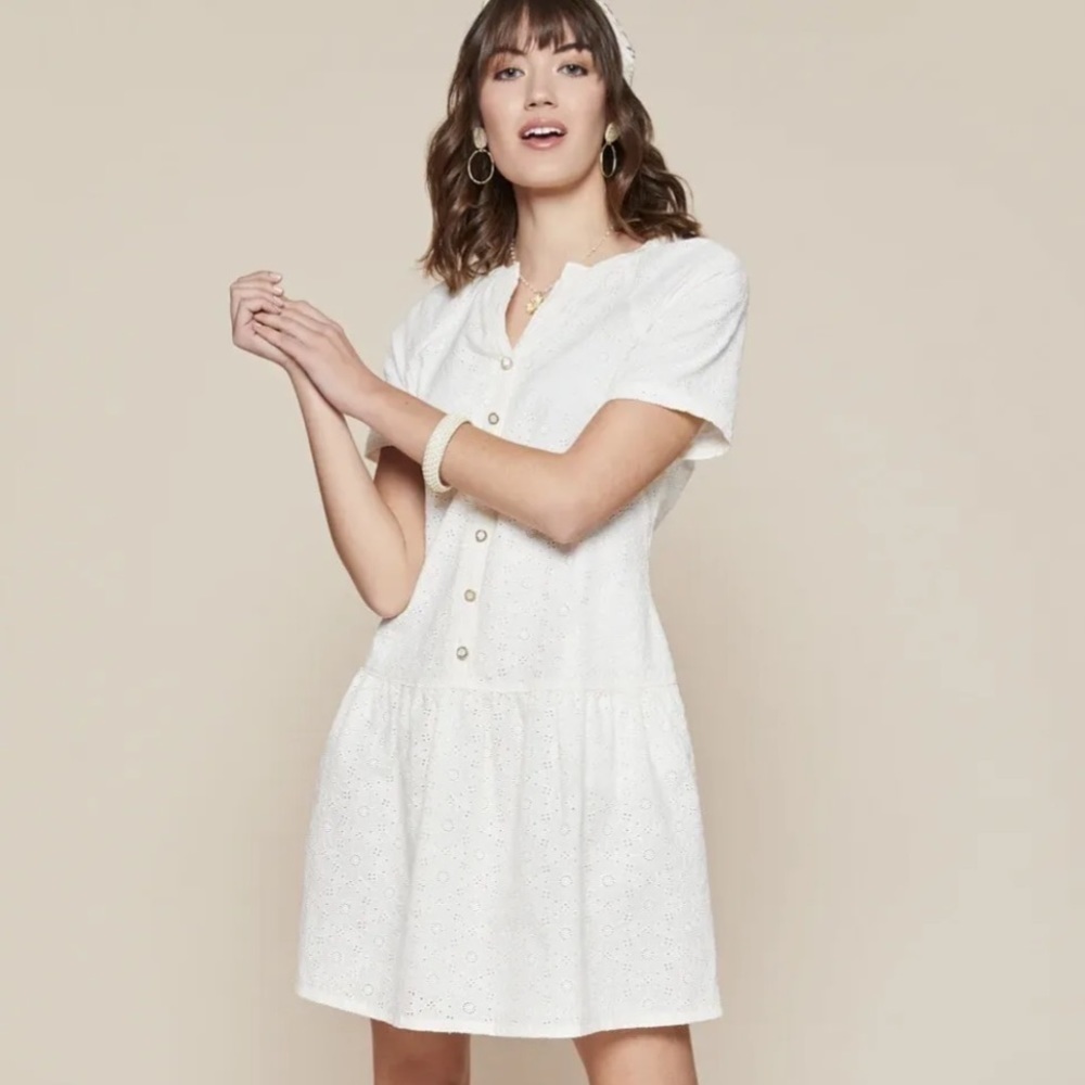 Spartina 449 White Puff Sleeve Sundress